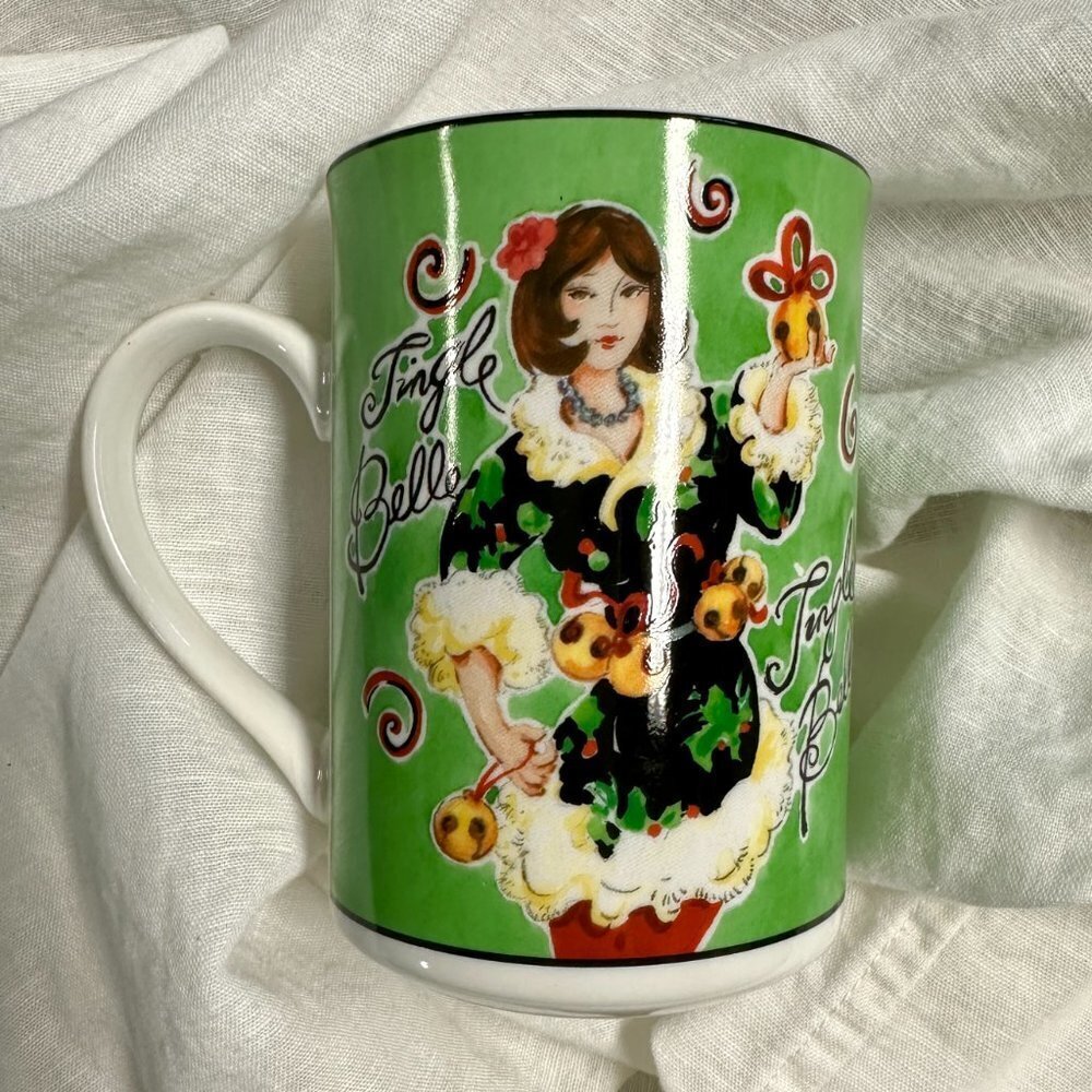 American Atelier Jingle Belles Holiday Mug - Picture 5 of 8